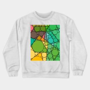 Yellow and Green Bubbles Crewneck Sweatshirt